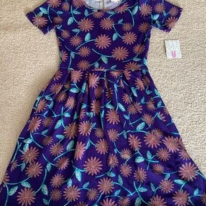 NWT LuLaRoe AMELIA Dress Floral Pattern Size S